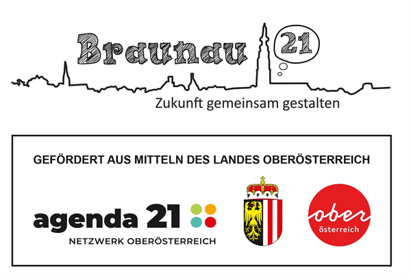 Logos Braunau21 und Agenda21-Netzwerk OÖ