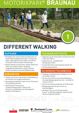 Motorikpark Braunau, Station 1: Different Walking