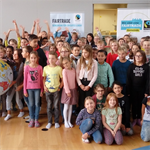 Fair+Clown+Hugo+zu+Besuch+in+der+Volksschule+Braunau-Ranshofen+am+12.+September+2019